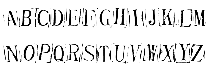 Ticket CapitalsImpressed Font LOWERCASE