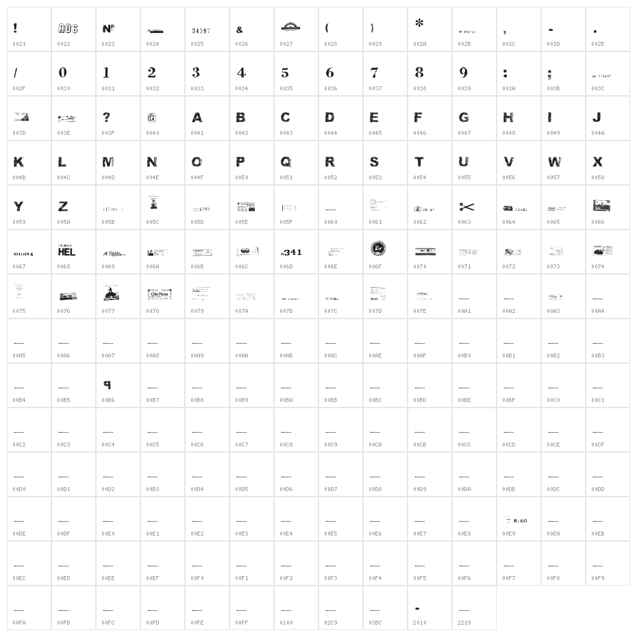 Ticket Scraps Urban Character Map