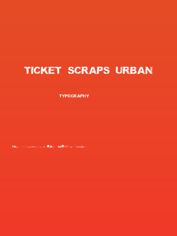 Ticket Scraps Urban Poster