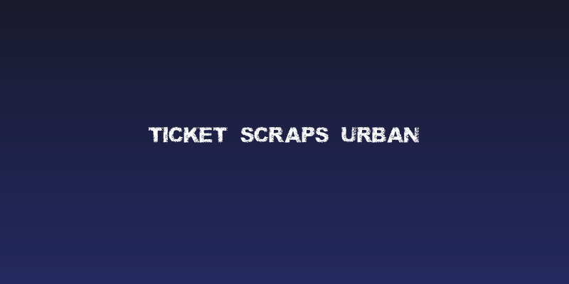 Ticket Scraps Urban Social Header