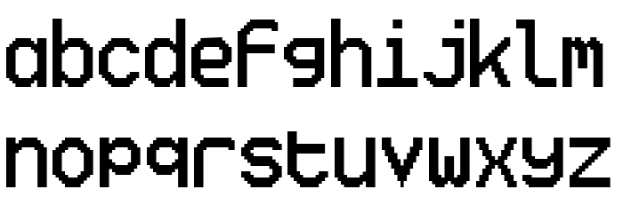 Ticketing Font LOWERCASE
