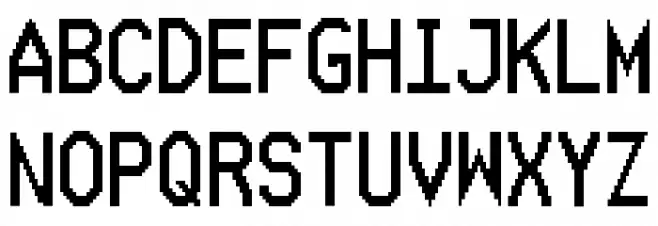 Ticketing Schriftart Groß