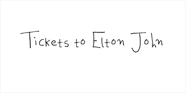 Tickets to Elton John Logo