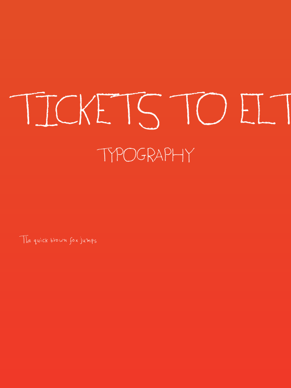 Tickets to Elton John Poster