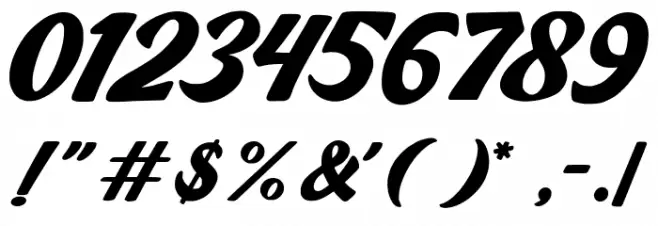 TickettotheStar Font OTHER CHARS