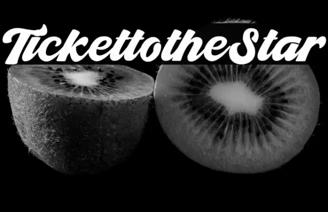 TickettotheStar Font examples