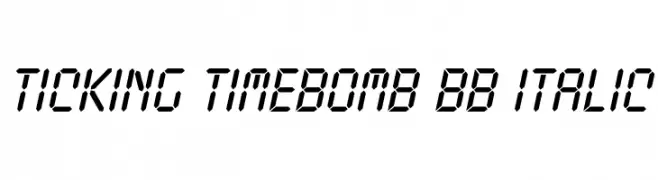 Ticking Timebomb BB Italic  Fuentes Gratis Descargar