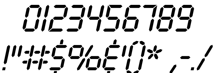 Ticking Timebomb BB Italic Font OTHER CHARS