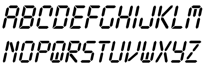 Ticking Timebomb BB Italic Font LOWERCASE