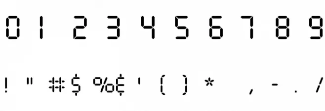 Ticking Timebomb BB Font OTHER CHARS