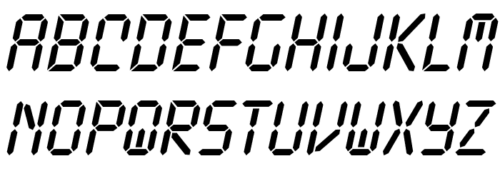TickingTimebombBB-Italic Font LOWERCASE