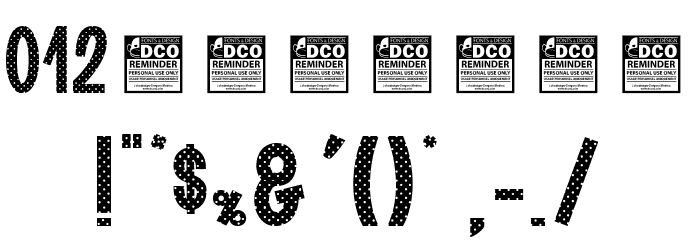 Tickle Gun_PersonalUseOnly Font OTHER CHARS