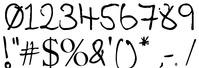 Tickle Me Elmo Font OTHER CHARS