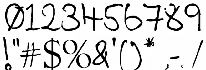 Tickle Me Elmo Font OTHER CHARS