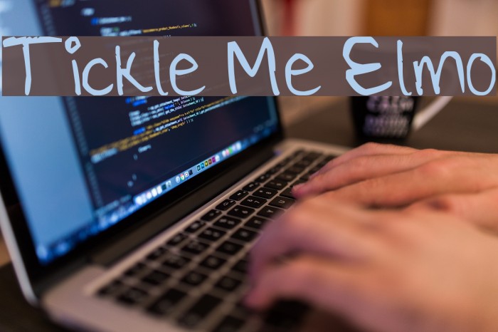 Tickle Me Elmo Font examples