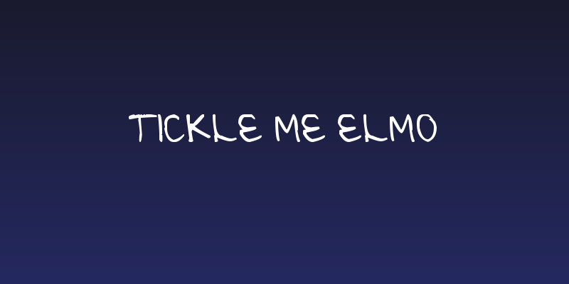 Tickle Me Elmo Social Header
