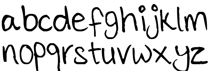 Tickle Me Elmo Font LOWERCASE