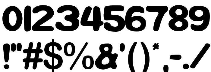 Tickle Toes Infanity Font OTHER CHARS