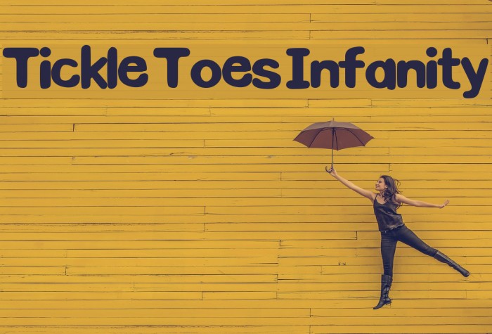 Tickle Toes Infanity Font examples
