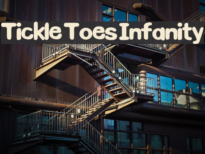 Tickle Toes Infanity Font examples