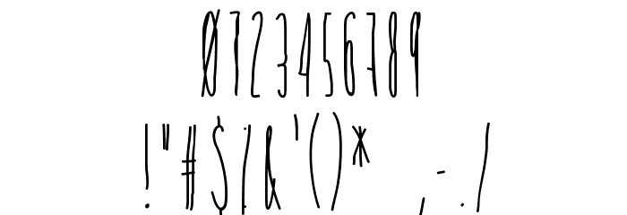 TickleShits Font OTHER CHARS