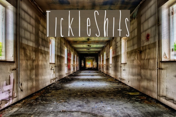 TickleShits Font examples