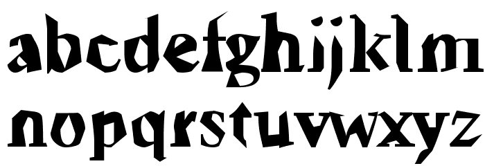 Ticky font Schriftart Kleinbuchstaben