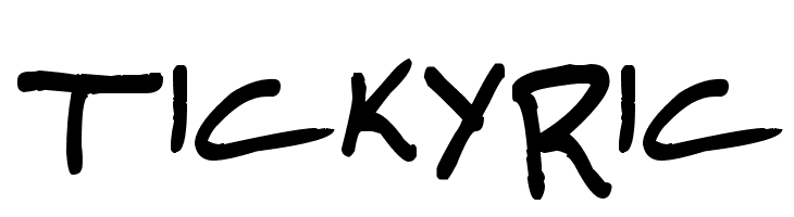 TickyRic  font caratteri gratis