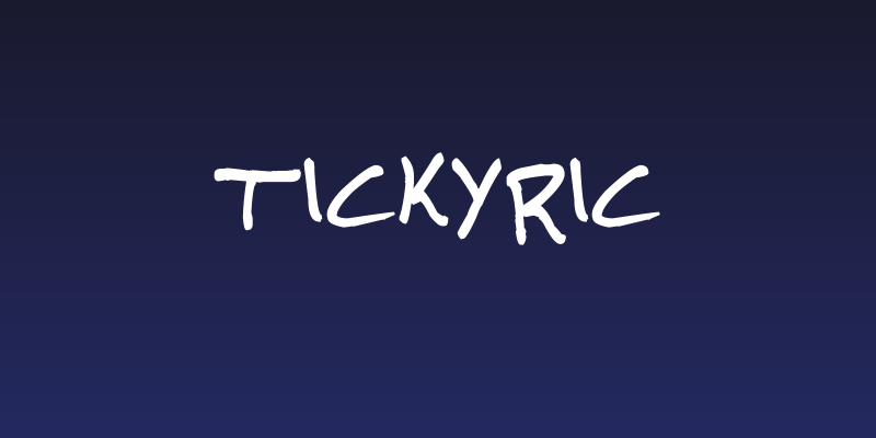 TickyRic Social Header