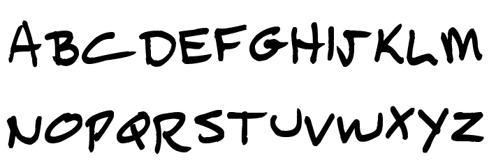 TickyRic Font LOWERCASE