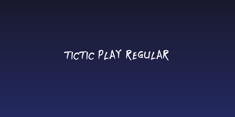 Tictic Play regular Social Header