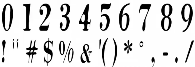 Tidelag Font OTHER CHARS