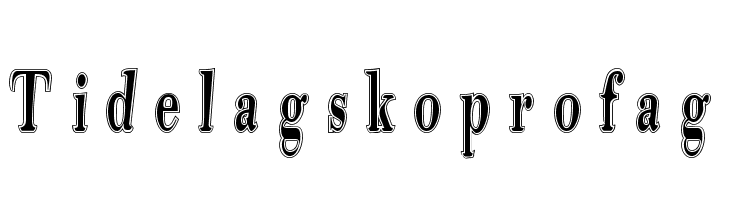Tidelagskoprofag  Frei Schriftart Herunterladen