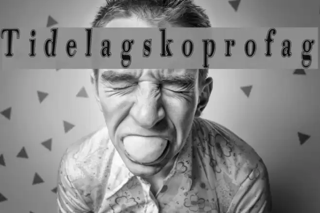 Tidelagskoprofag Font examples