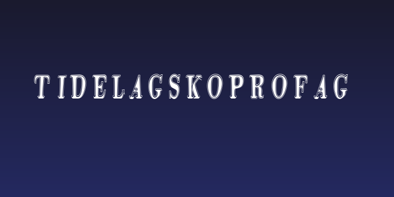 Tidelagskoprofag Social Header