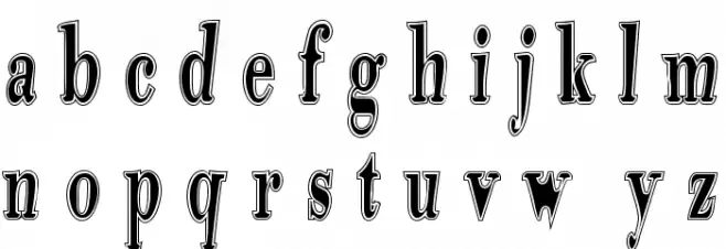Tidelagskoprofag Font LOWERCASE