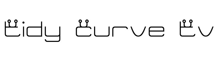 Tidy Curve TV Font