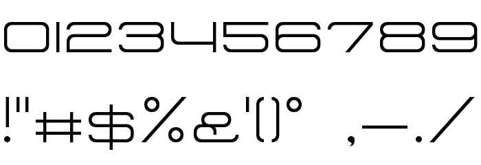 Tidy Curve TV Font OTHER CHARS