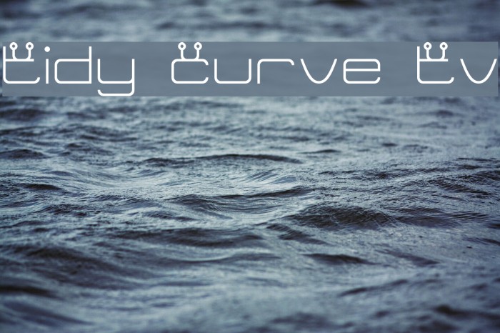 Tidy Curve TV Font examples