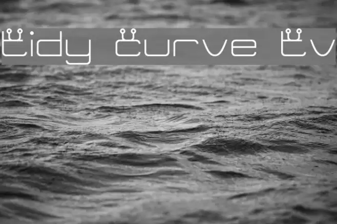 Tidy Curve TV Schriftart examples