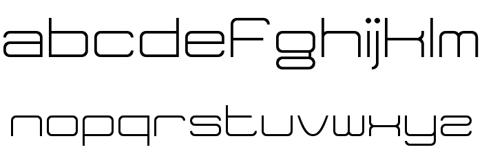 Tidy Curve TV Font LOWERCASE
