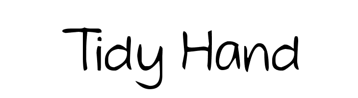 Tidy Hand  Frei Schriftart Herunterladen