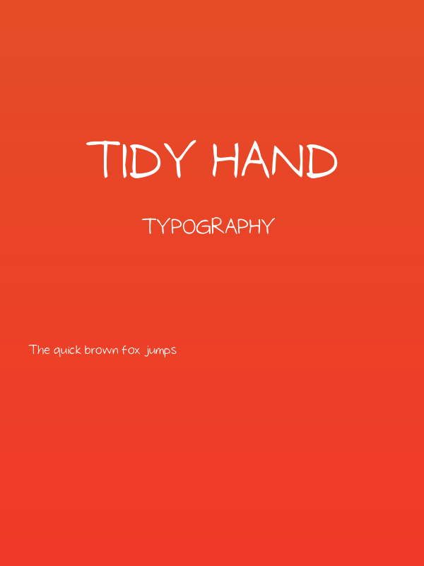 Tidy Hand Poster