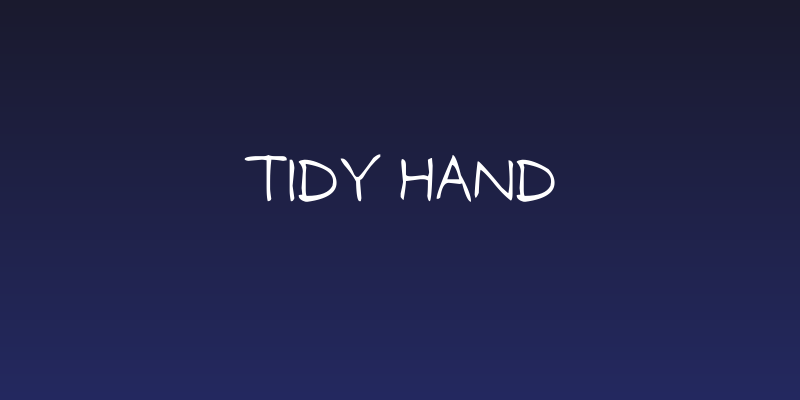 Tidy Hand Social Header