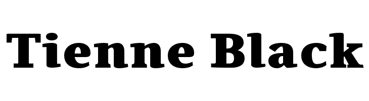 Tienne Black Font