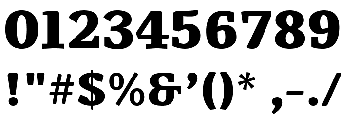 Tienne-Heavy Font OTHER CHARS