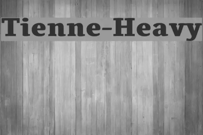 Tienne-Heavy Fonte examples