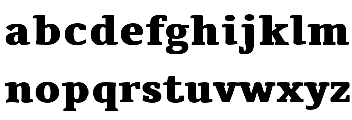 Tienne-Heavy Font LOWERCASE