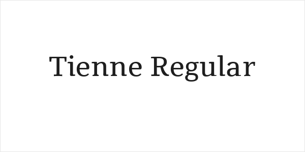Tienne Regular Logo