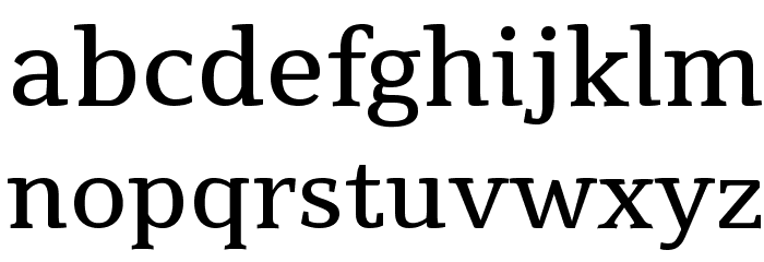 Tienne Regular Font LOWERCASE